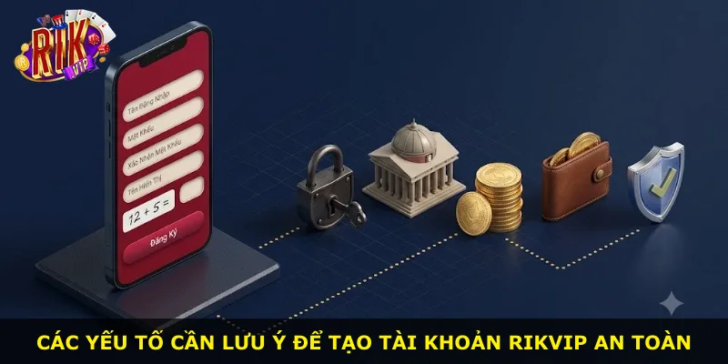 Các yếu tố cần lưu ý để tạo tài khoản Rikvip an toàn