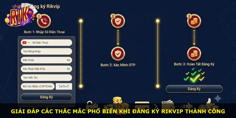 Giải đáp các thắc mắc phổ biến khi đăng ký Rikvip thành công