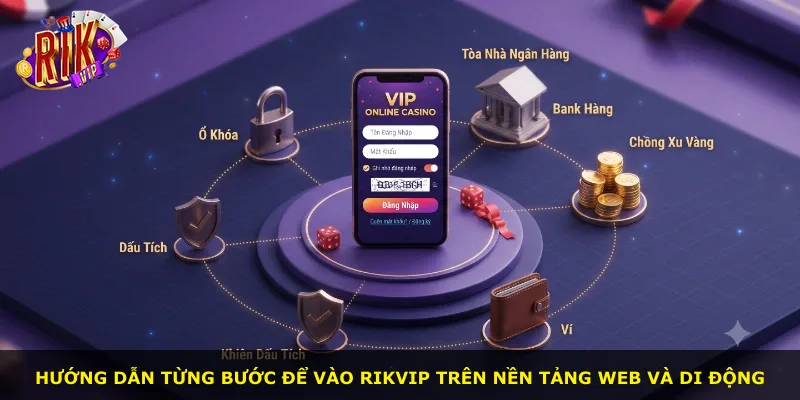 Hướng dẫn từng bước để vào Rikvip trên nền tảng web và di động