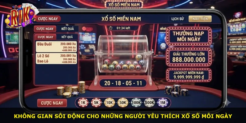 Không gian sôi động cho những người yêu thích xổ số mỗi ngày