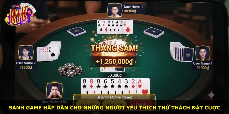 Sảnh game hấp dẫn cho những người yêu thích thử thách đặt cược