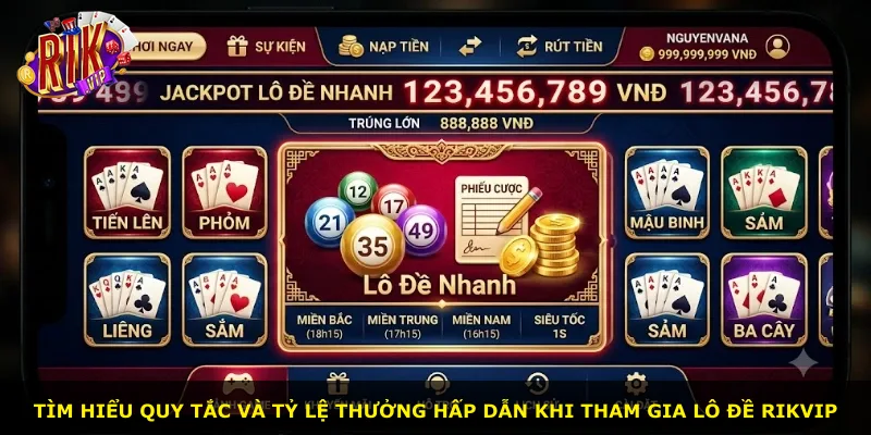 Tìm hiểu quy tắc và tỷ lệ thưởng hấp dẫn khi tham gia lô đề Rikvip